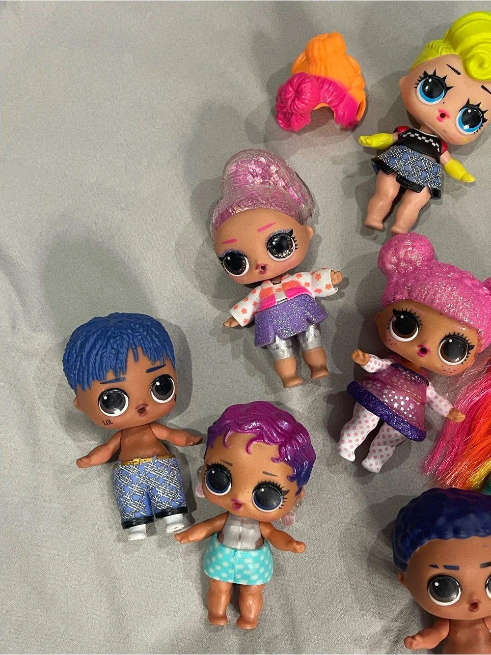 L.O.L. Surprise! Neon Hair Doll with Pink, Orange & Yellow Hair